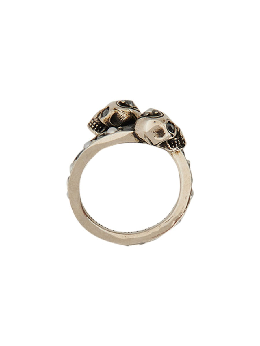 Alexander Mcqueen Women Anello Twin Skull ALEXANDER MCQUEEN