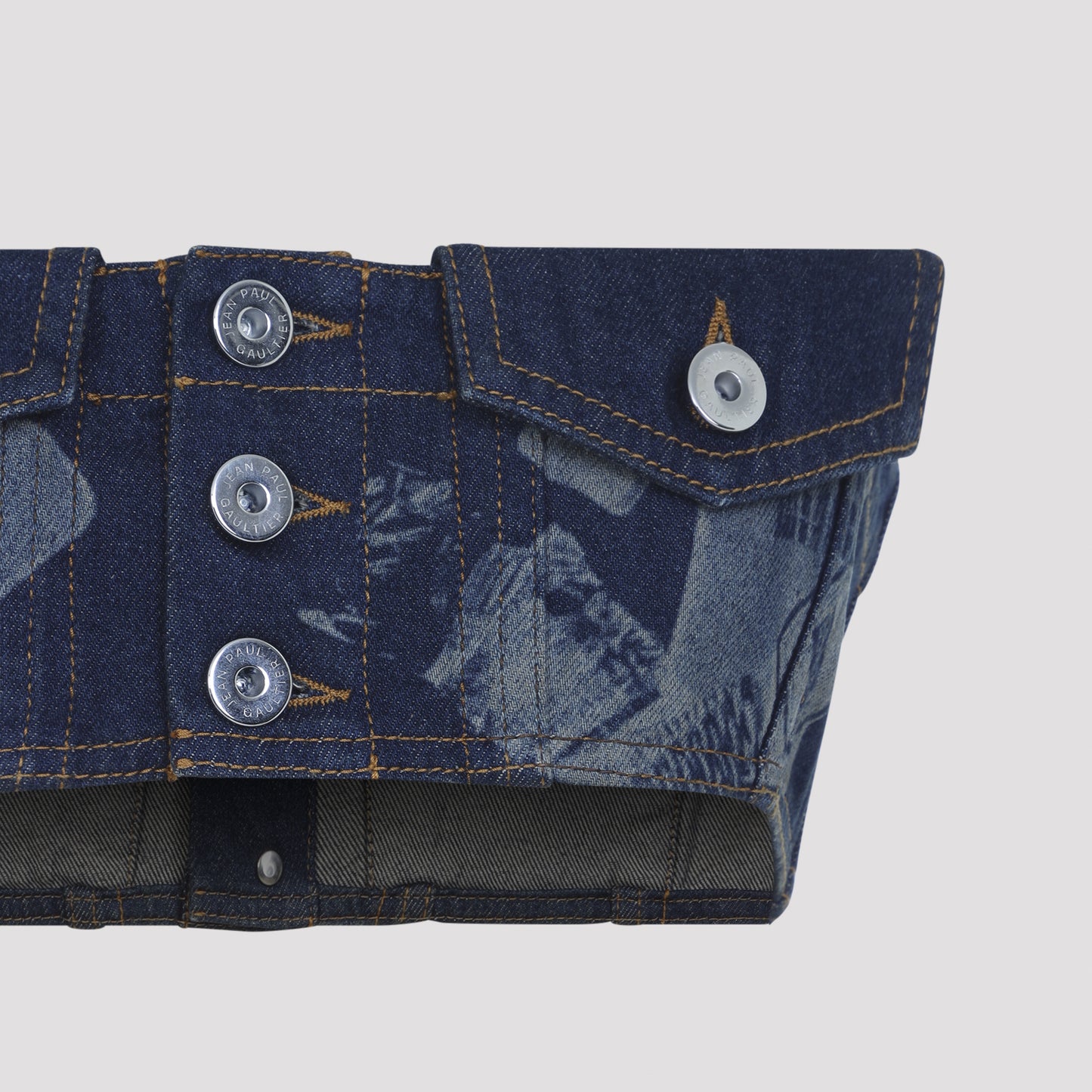 Jean Paul Gaultier Denim Bra Top Women JEAN PAUL GAULTIER