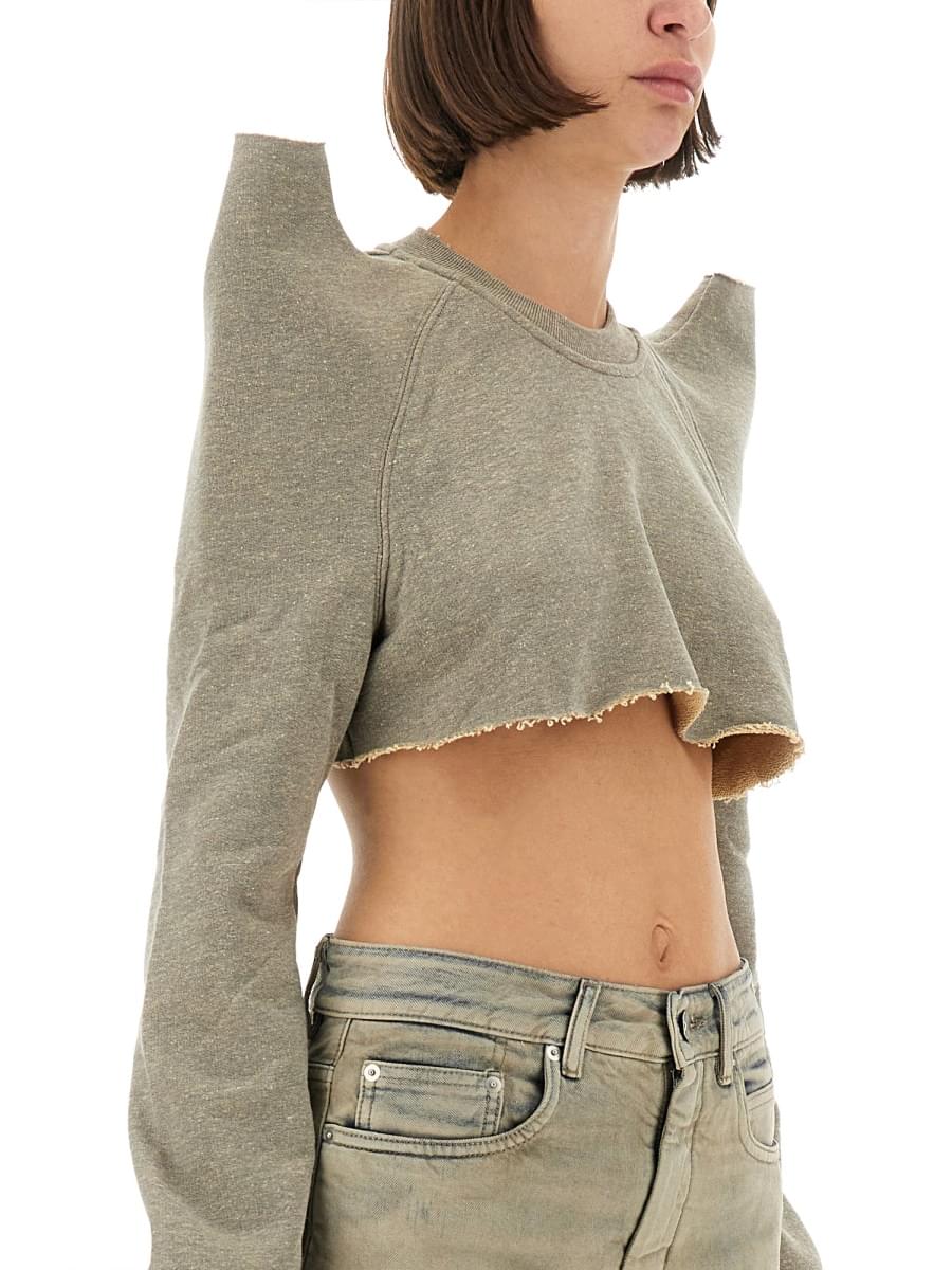 Rick Owens Drkshdw Women "Cropped Tecsweat" Sweatshirt RICK OWENS