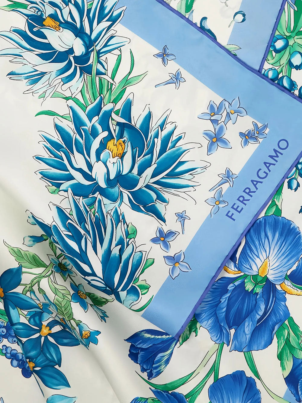 Ferragamo Women Fo Primavera Spring-Print Silk Scarf FERRAGAMO