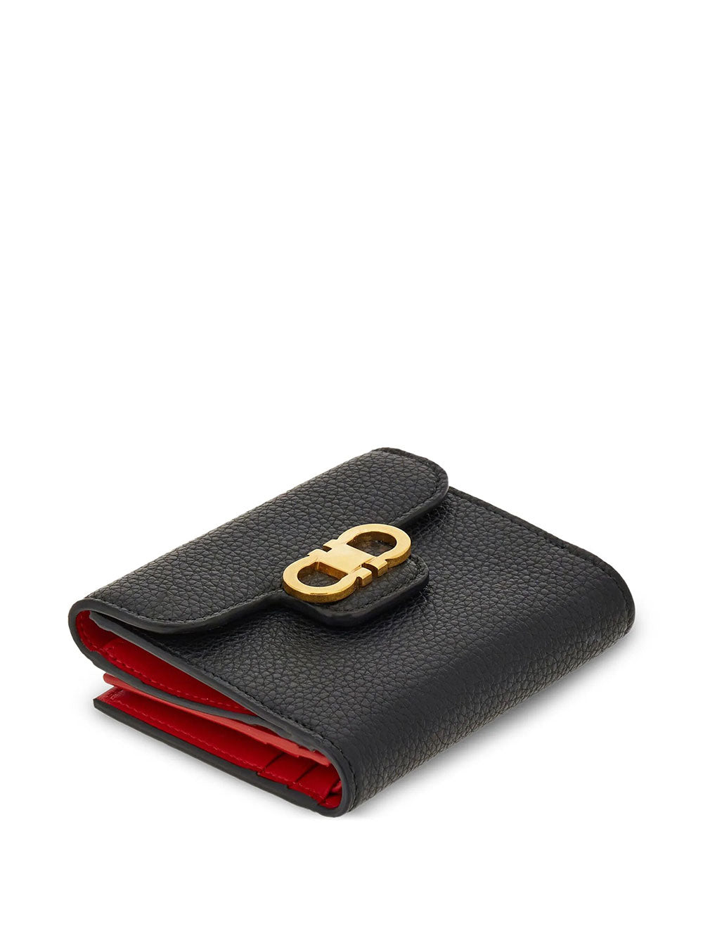 Ferragamo Women Gancini Grained Leather Compact Wallet FERRAGAMO