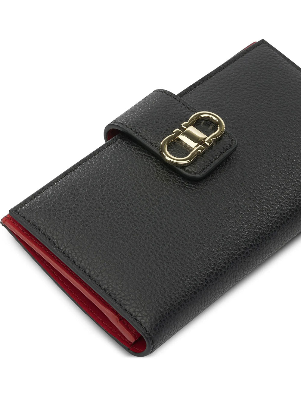 Ferragamo Women Gancini Grained Leather Continental Wallet FERRAGAMO