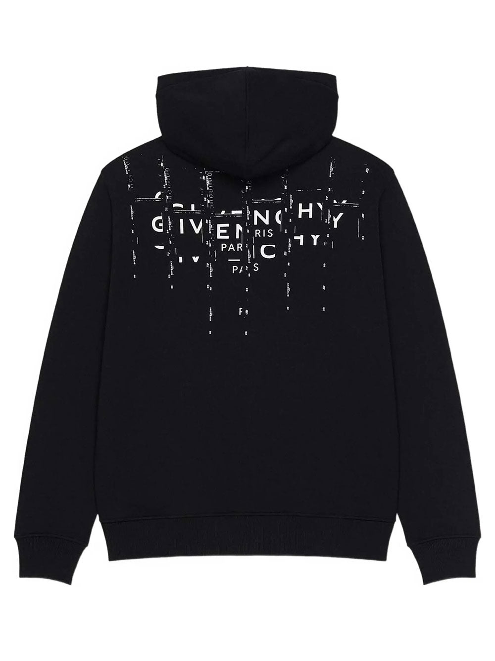 Givenchy Men Zipped Hoodie In Fleece With Photographic Negative Print GIVENCHY