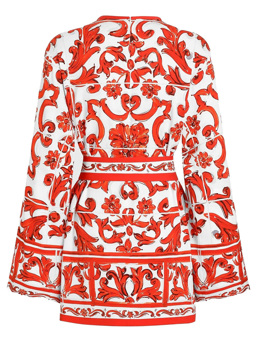 Dolce & Gabbana Women Majolica-Print Silk Charmeuse Shirt DOLCE & GABBANA