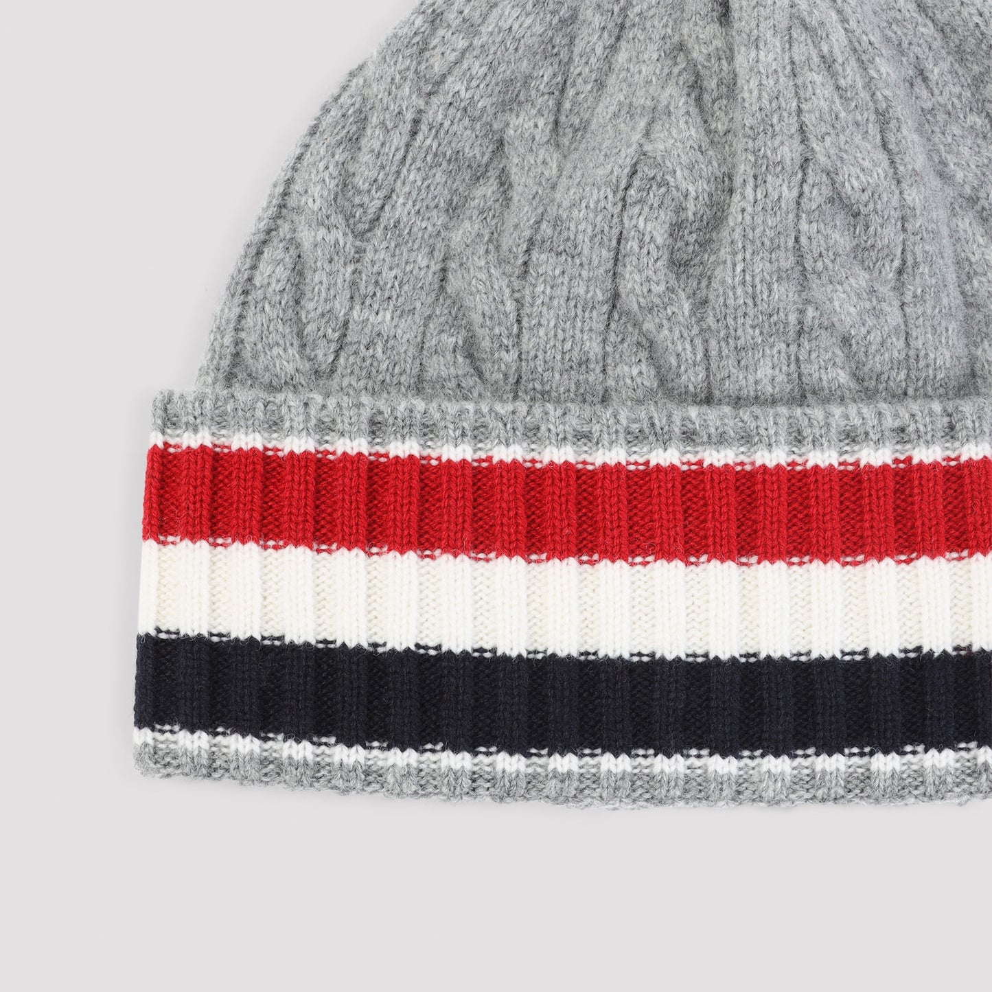 Thom Browne Cable-Knit Beanie Men THOM BROWNE