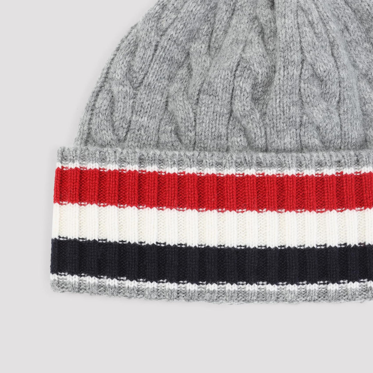Thom Browne Cable-Knit Beanie Men THOM BROWNE