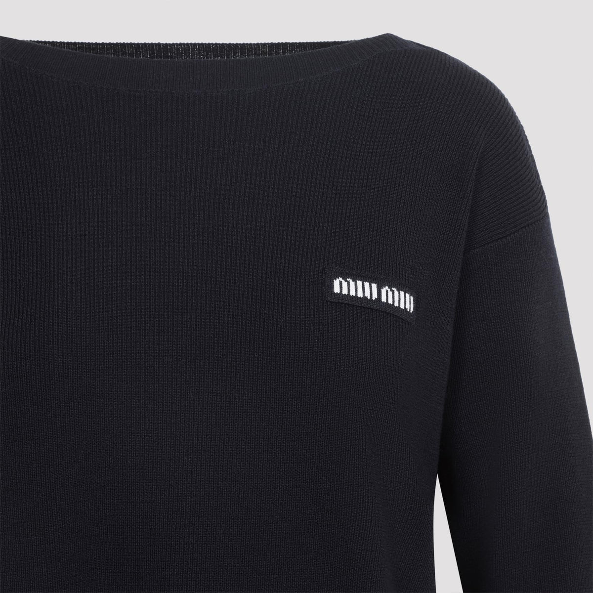 Miu Miu Boat-Neck Sweater Women MIU MIU