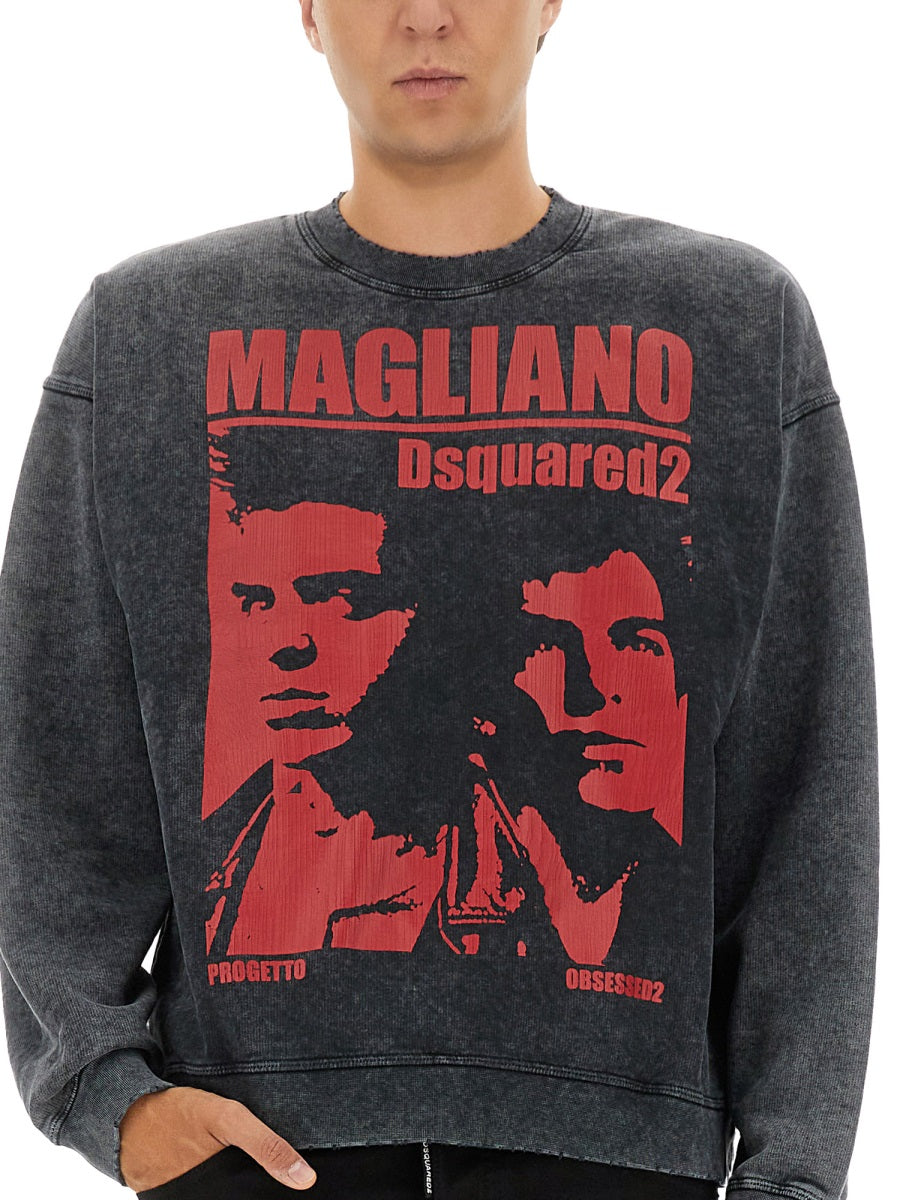 Dsquared Men Sweatshirt With Print DSQUARED2