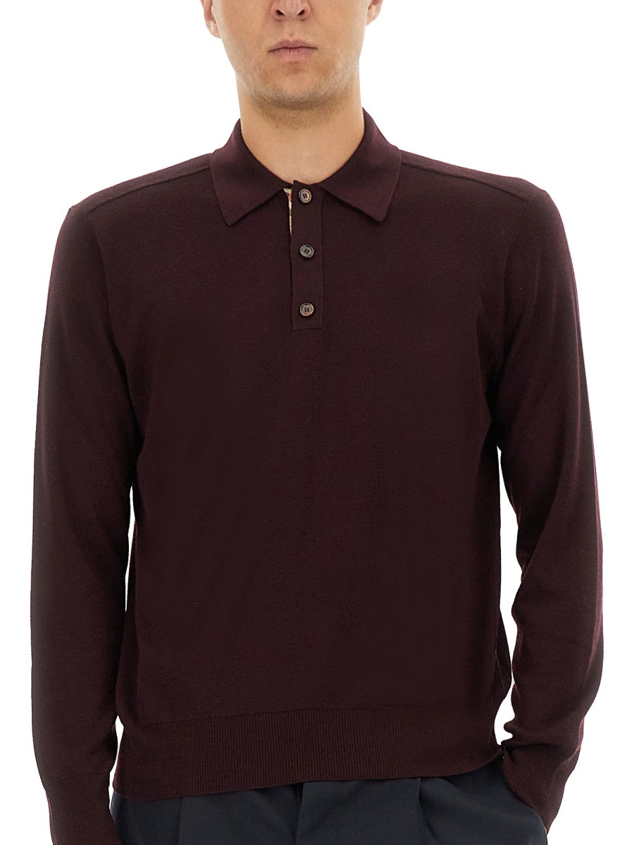 Burberry Men Shirt With Polo Collar BURBERRY