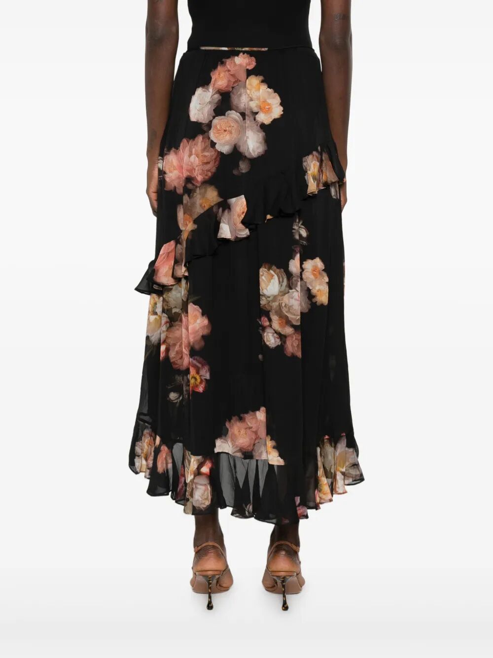 Zimmermann Women Gonna Midi Asimmetrica Hypnotic ZIMMERMANN