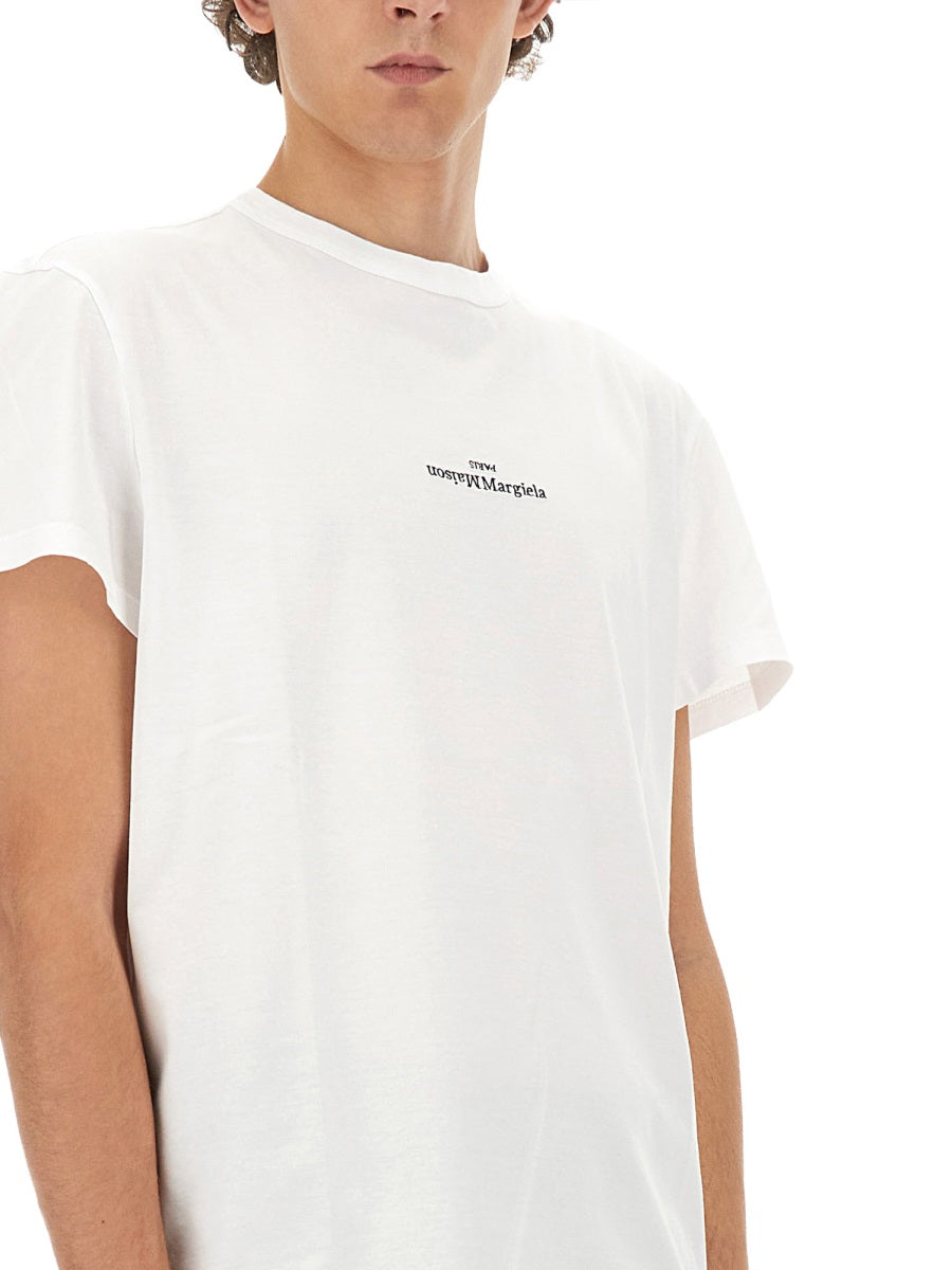 Maison Margiela Men Distorted Logo T-Shirt MAISON MARGIELA