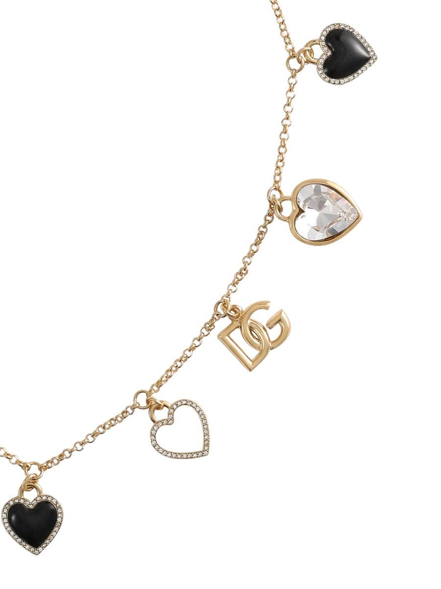 Dolce & Gabbana Women "Italian Tailoring" Necklace With Hearts DOLCE & GABBANA