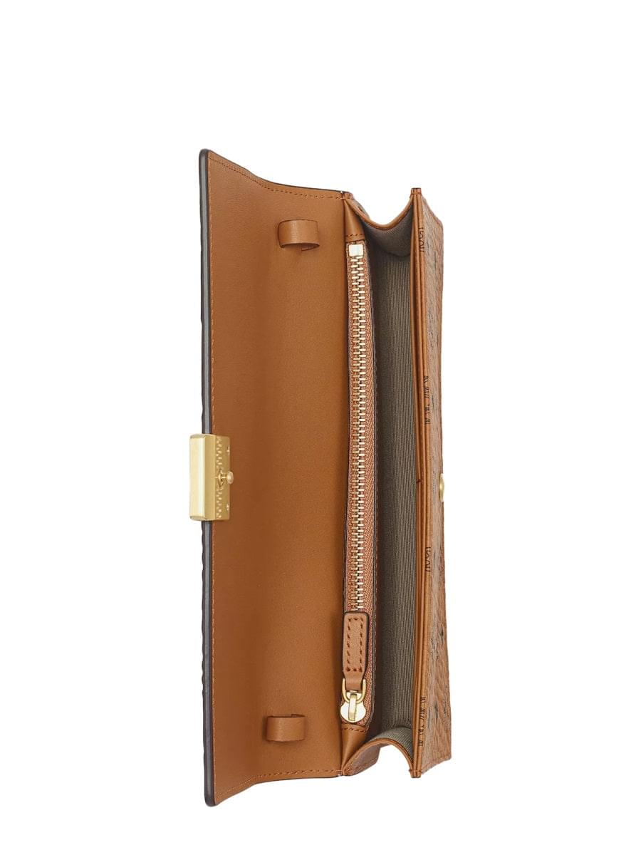 Mcm Women "Aren" Wallet With Shoulder Strap MCM