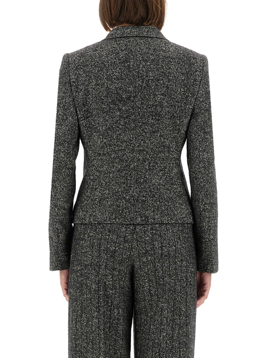 Dolce & Gabbana Women Single-Breasted Jacket In Wool Blend Dot DOLCE & GABBANA