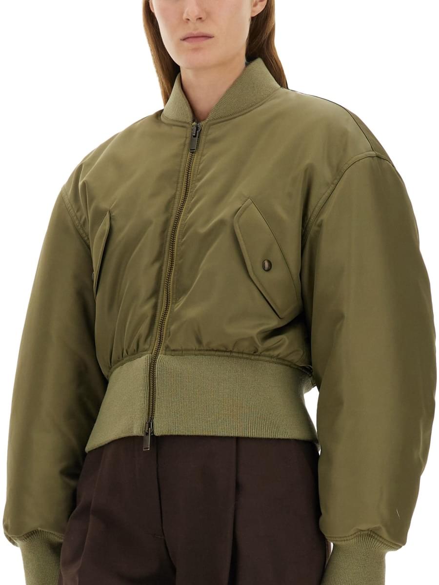 Saint Laurent Women Nylon Bomber Jacket SAINT LAURENT