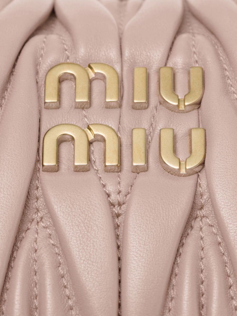 Miu Miu Women Wander Matelassé Nappa Leather Small Hobo Bag MIU MIU
