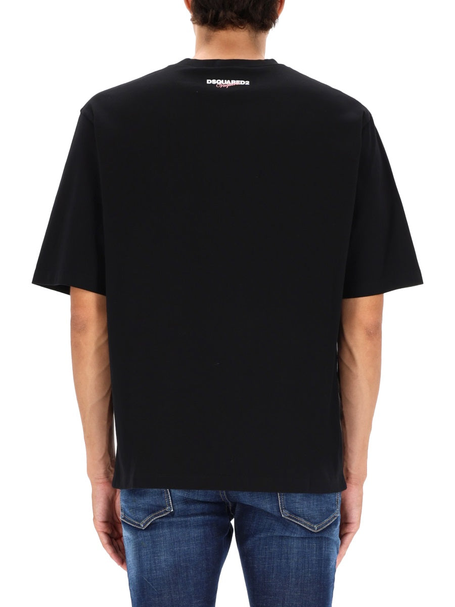 Dsquared Men Dsquared2 X Vaquera Print T-Shirt DSQUARED2