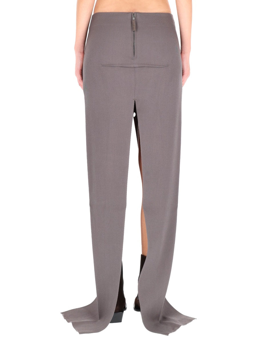 Rick Owens Women Long Skirt With Center Slits RICK OWENS