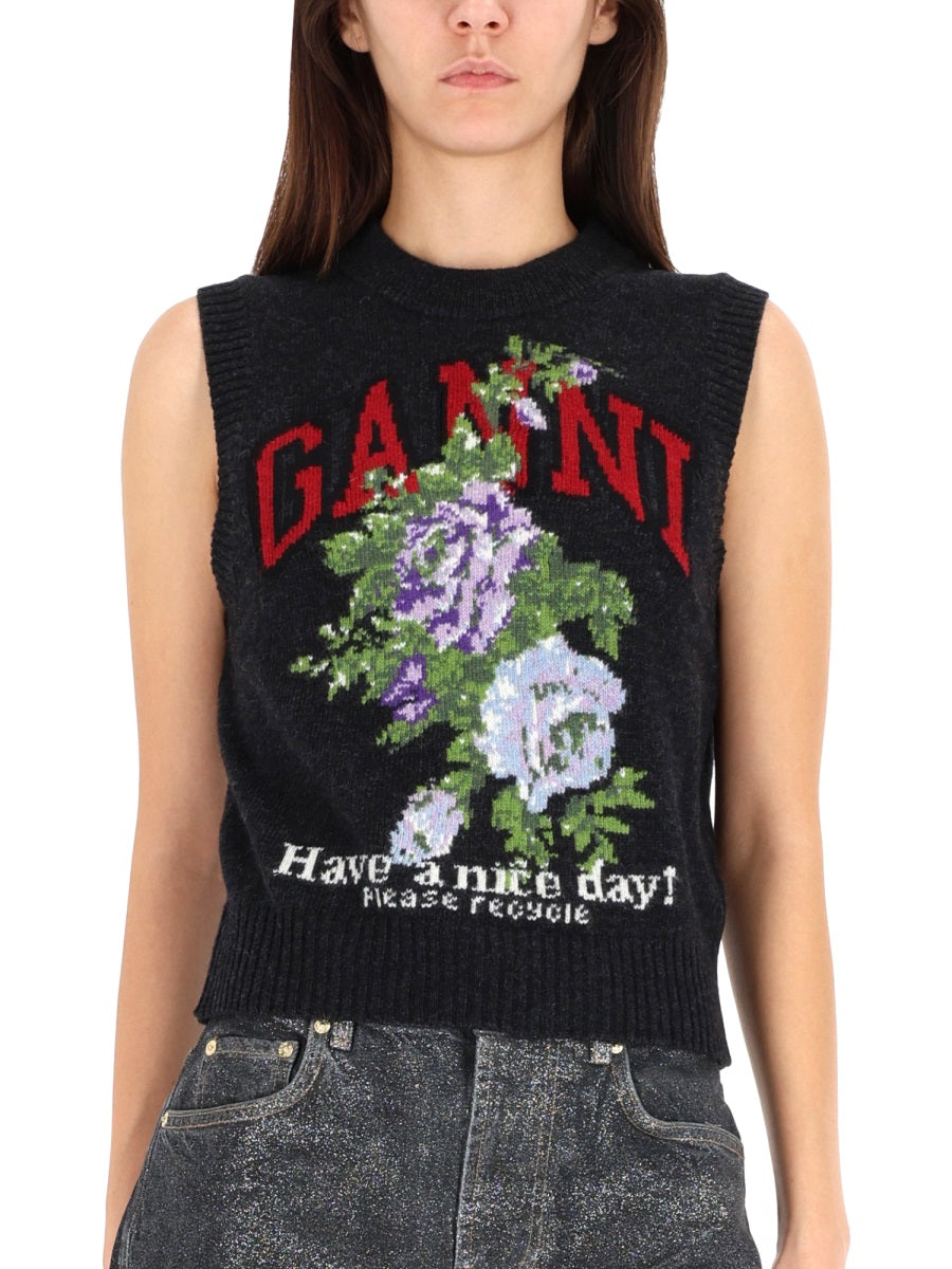 Ganni Women "Rose" Vest GANNI