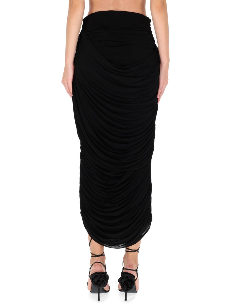 Magda Butrym Women Draped Midi Skirt MAGDA BUTRYM