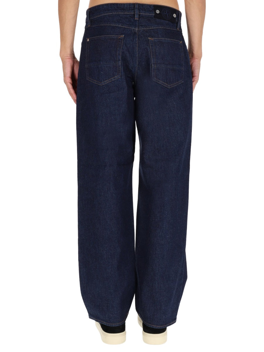 Stone Island Men Indigo Denim Pants