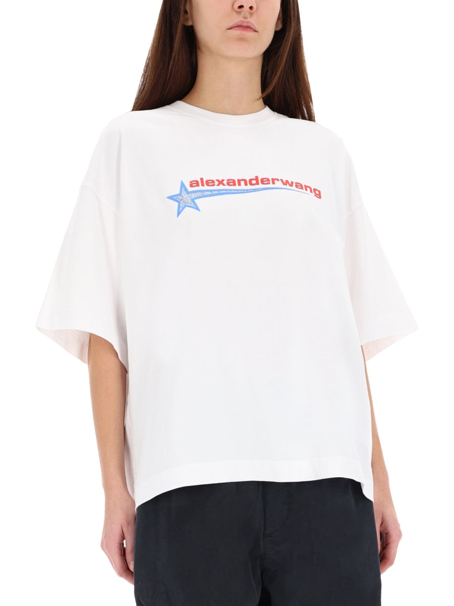 Alexander Wang Women T-Shirt With Logo ALEXANDER WANG