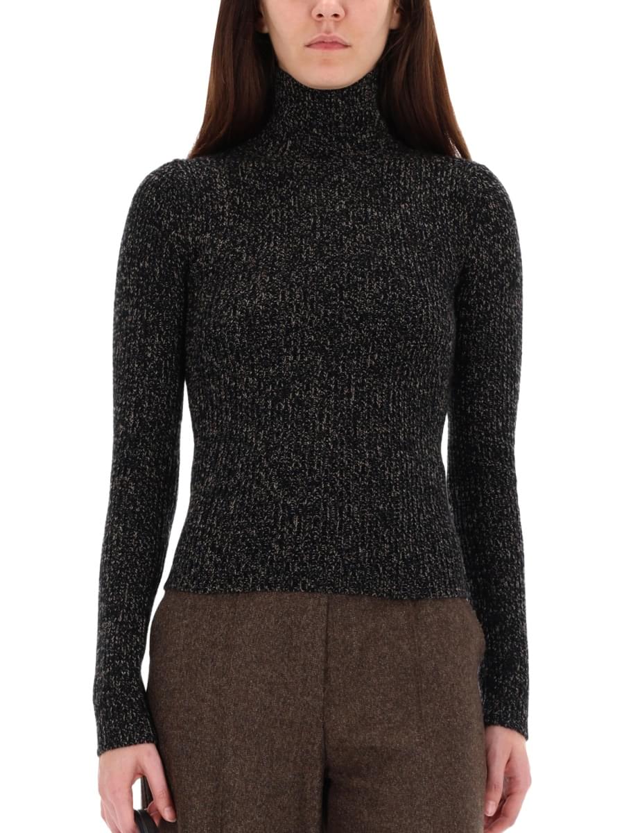 Max Mara Women Wool And Cashmere Mouliné Turtleneck MAX MARA