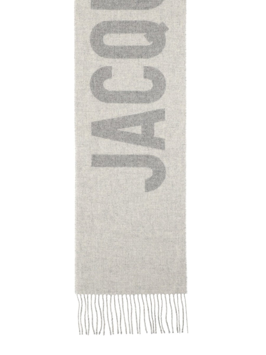 Jacquemus Unisex Sciarpa In Lana Con Frange E Logo JACQUEMUS