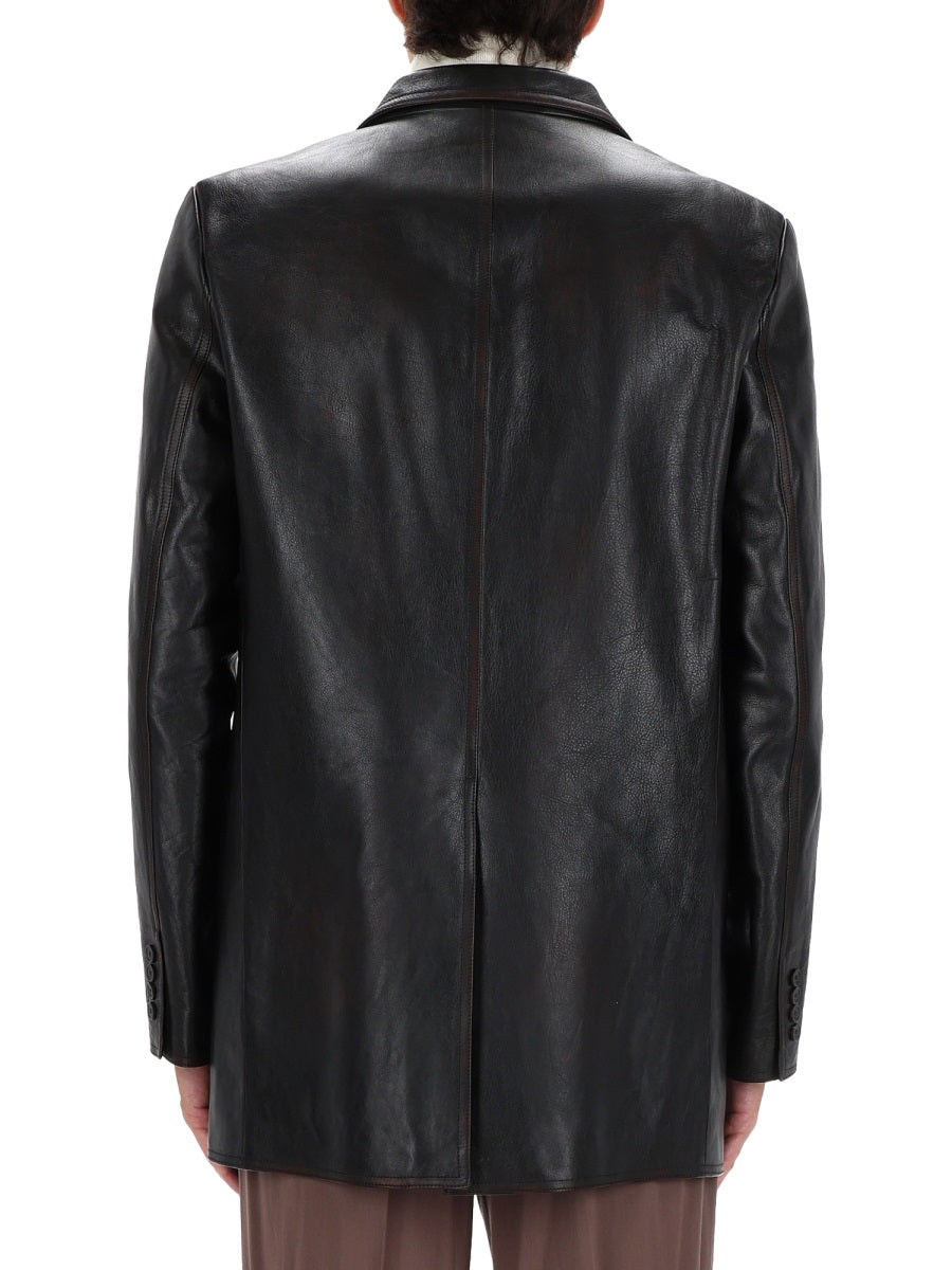 Gucci Men Leather Jacket GUCCI