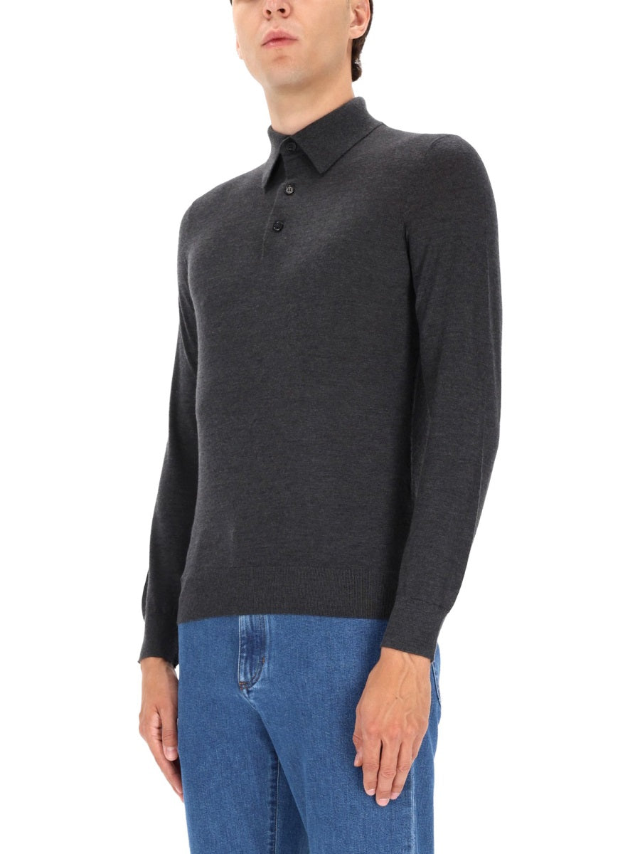 Zegna Men Cashmere Polo Shirt ZEGNA