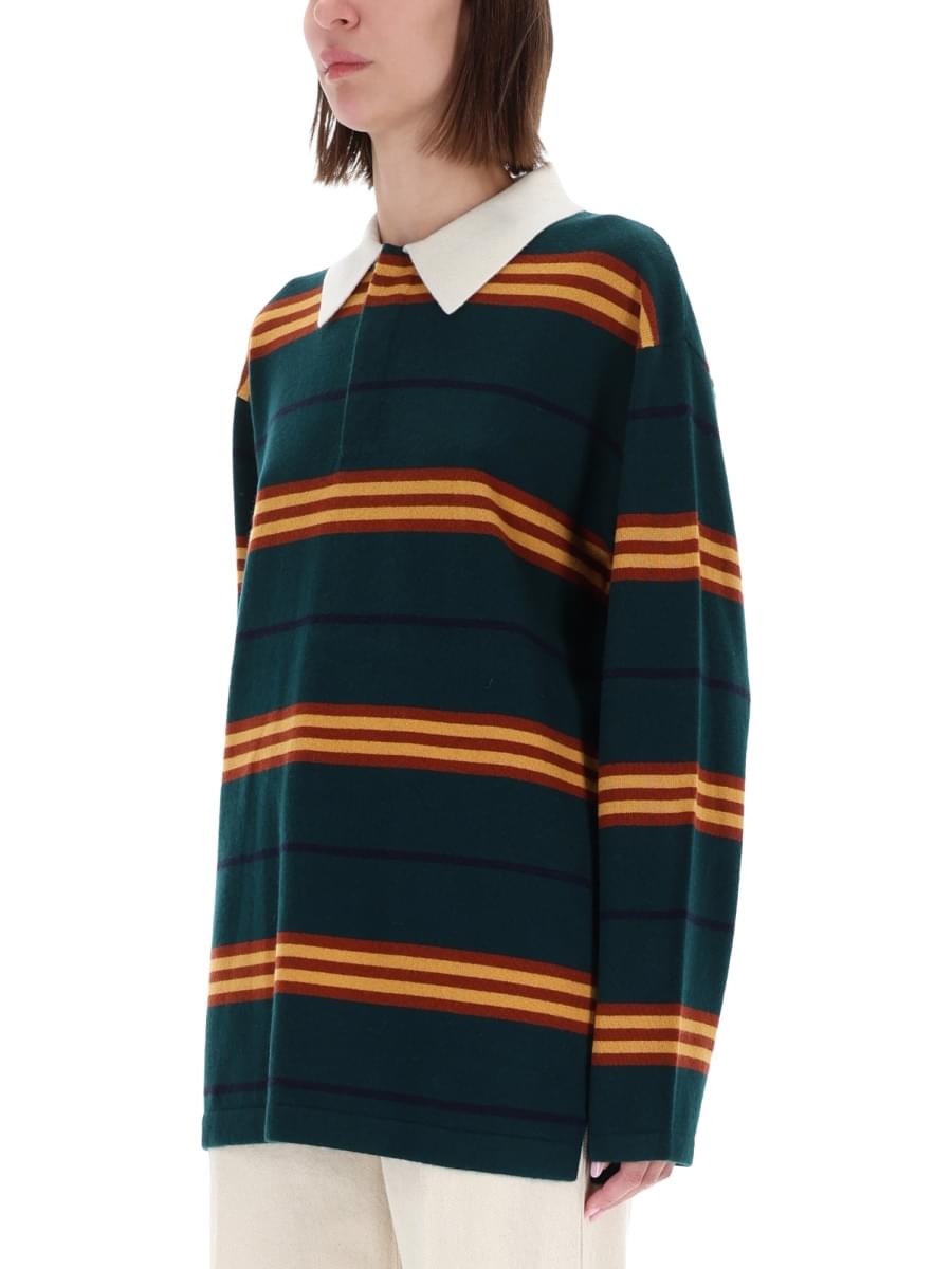 Guest In Residence Women "Striped Rugby" Polo Shirt GUEST IN RESIDENCE