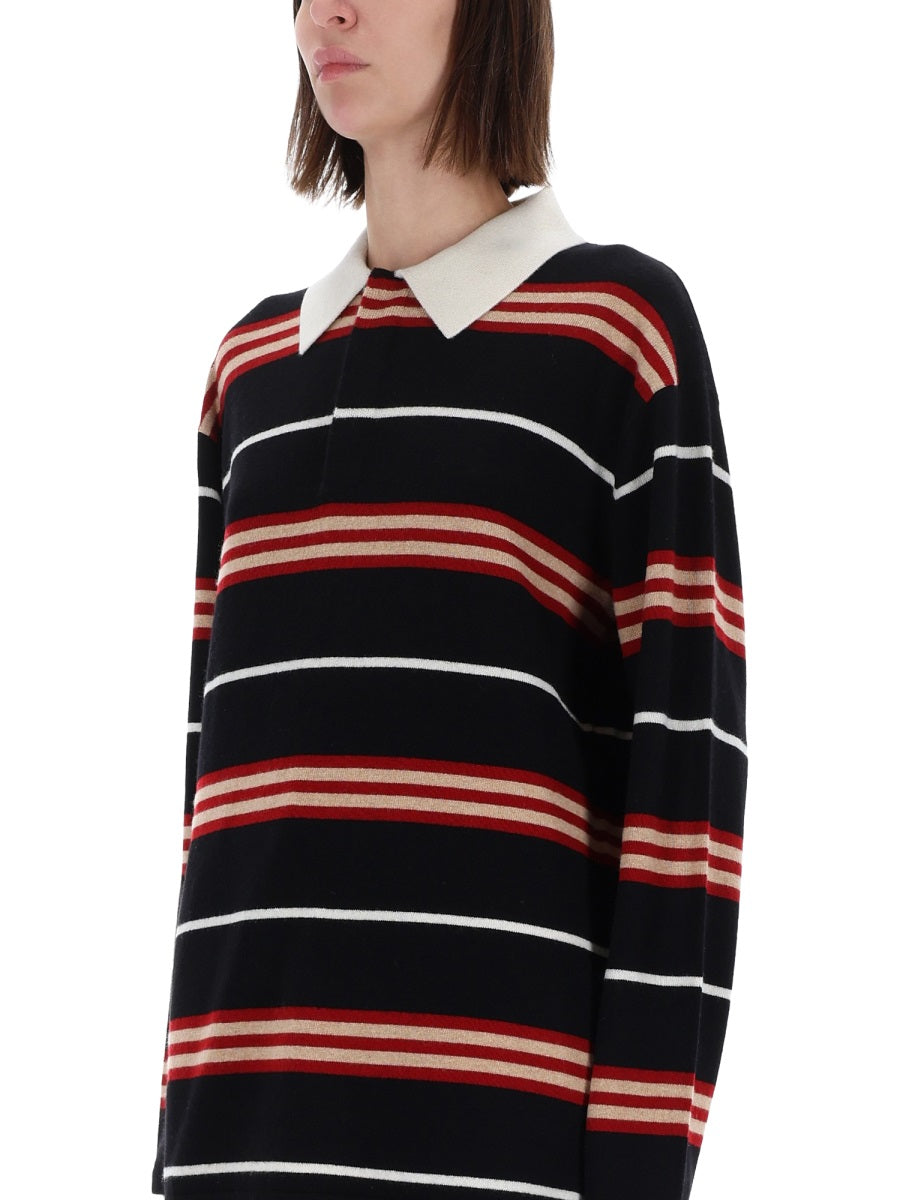 Guest In Residence Women "Striped Rugby" Polo Shirt GUEST IN RESIDENCE