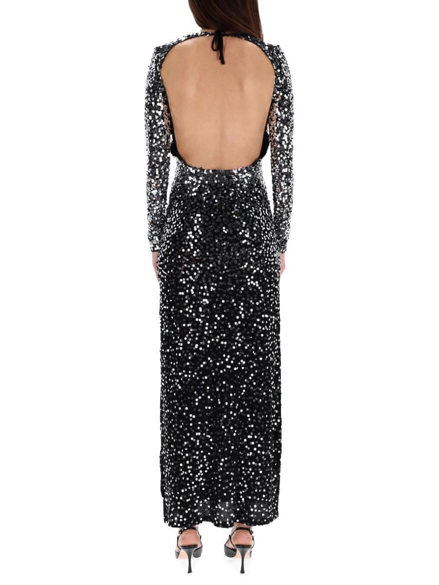 Rabanne Women Long Dress With Sequins PACO RABANNE