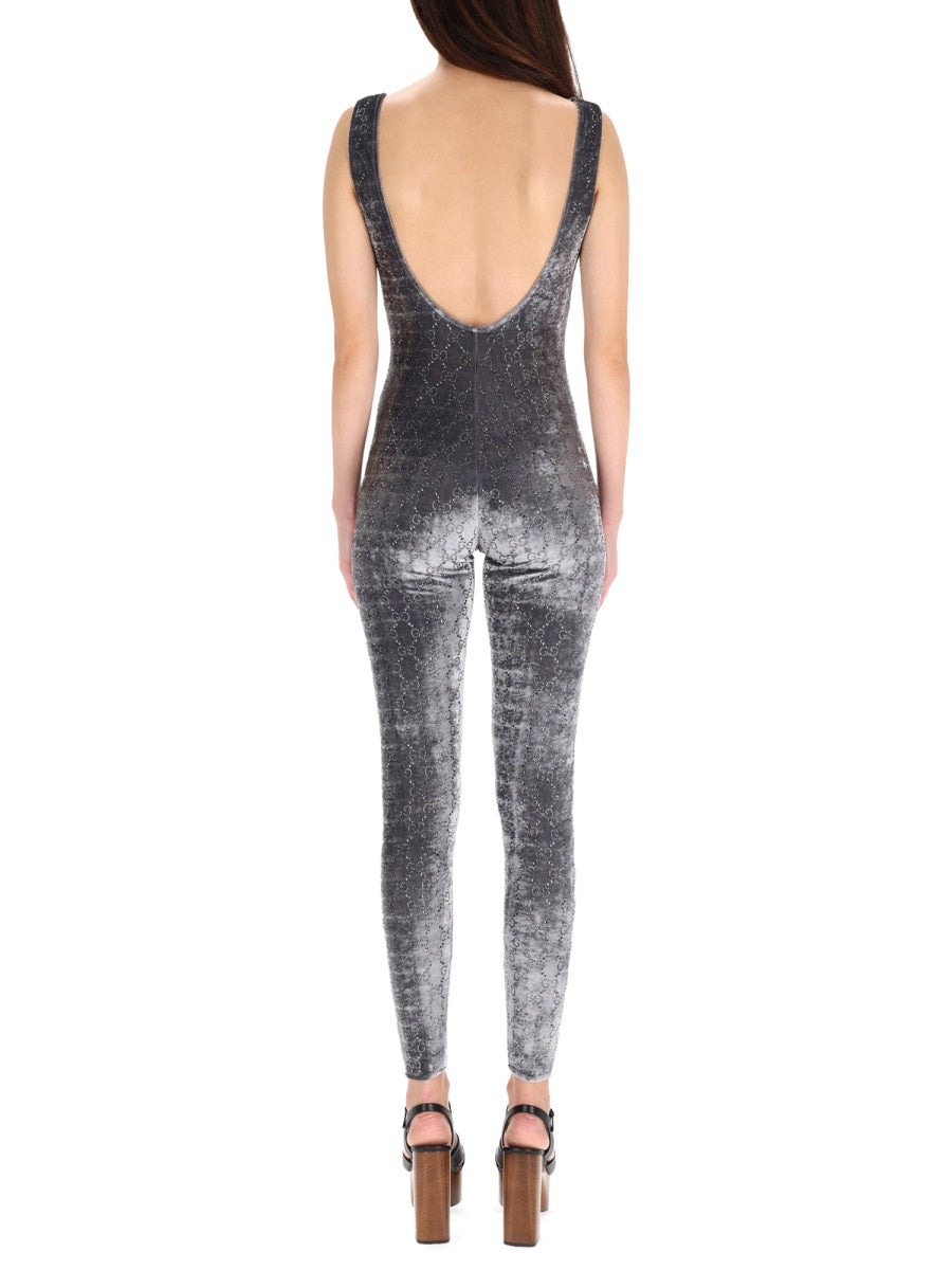 Gucci Women Jumpsuit With "Gg" Embroidery GUCCI