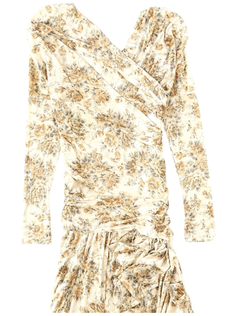 Ganni Women Long Dress With Print GANNI