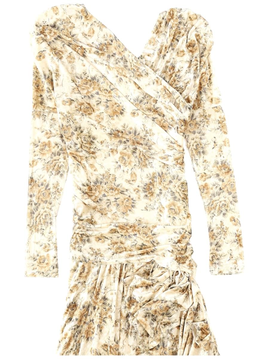 Ganni Women Long Dress With Print GANNI
