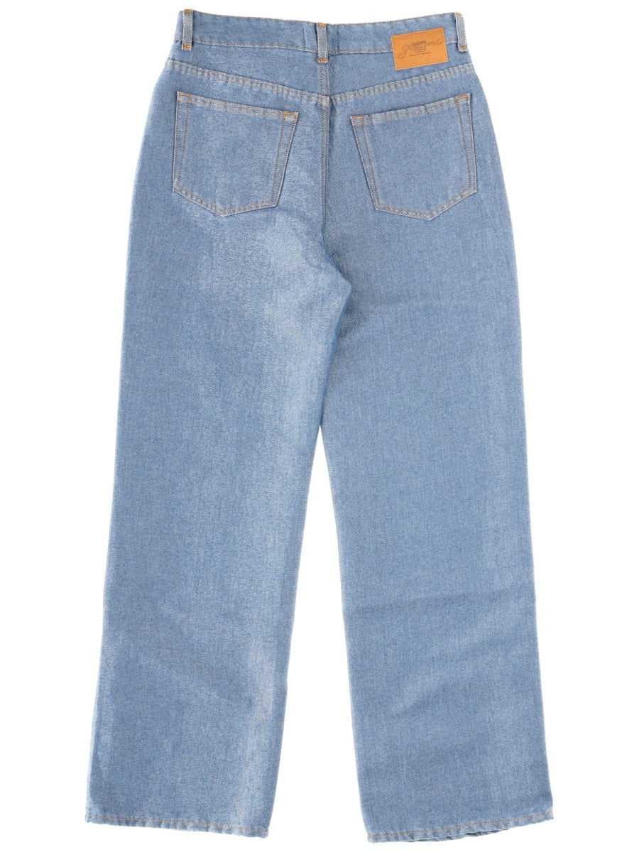 Ganni Women Cotton Denim Jeans GANNI