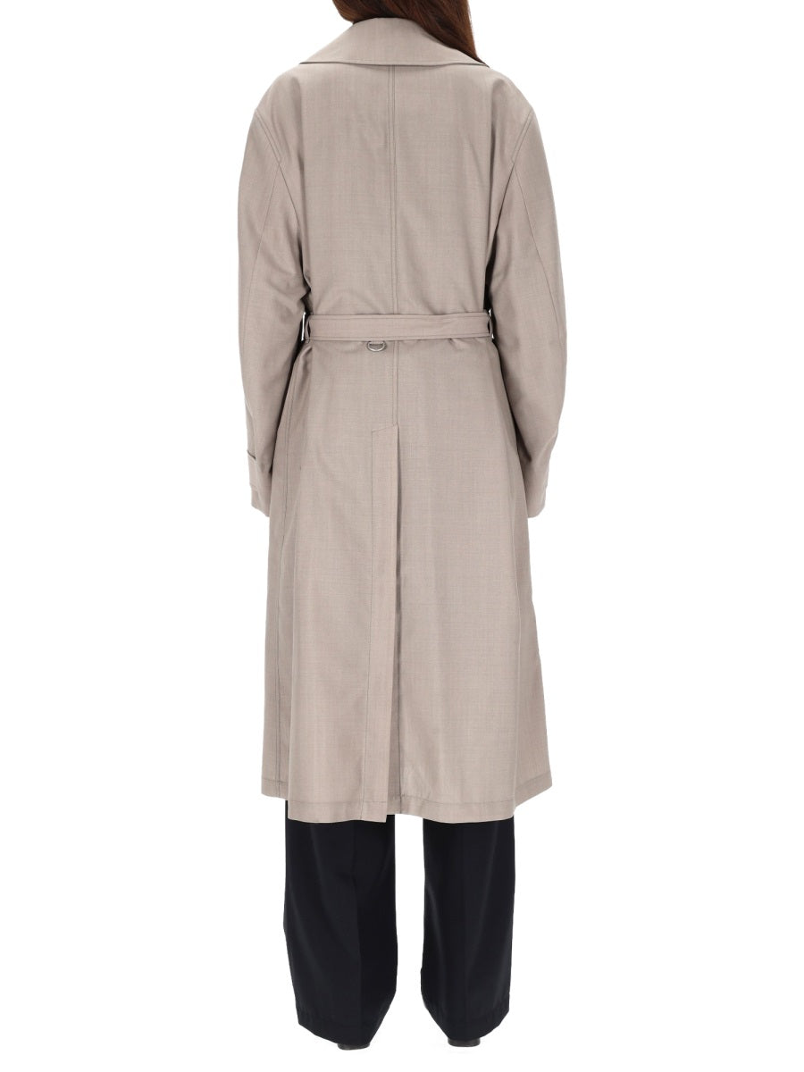 Lemaire Women Double-Breasted Trench Coat LEMAIRE