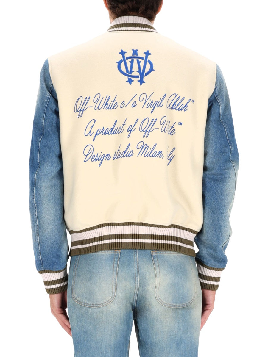 Off-White Men "Gothic Wool Denim" Jacket OFF-WHITE