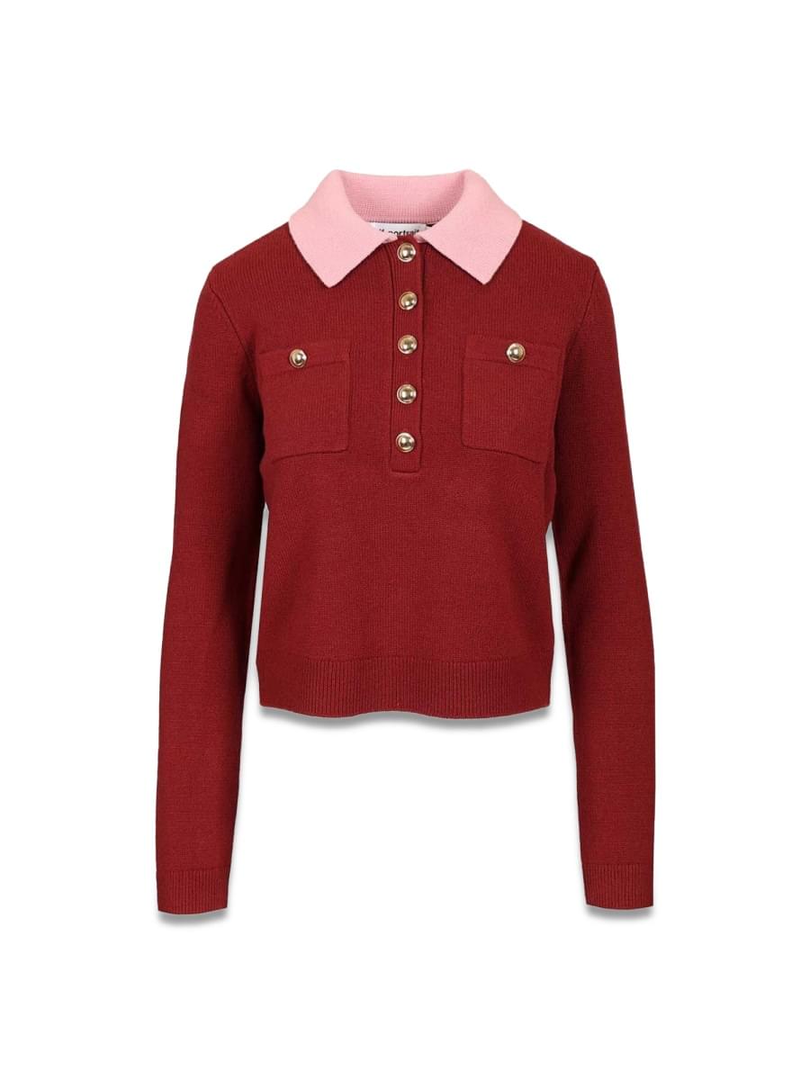 Self-Portrait Women Polo Cardigan SELF-PORTRAIT