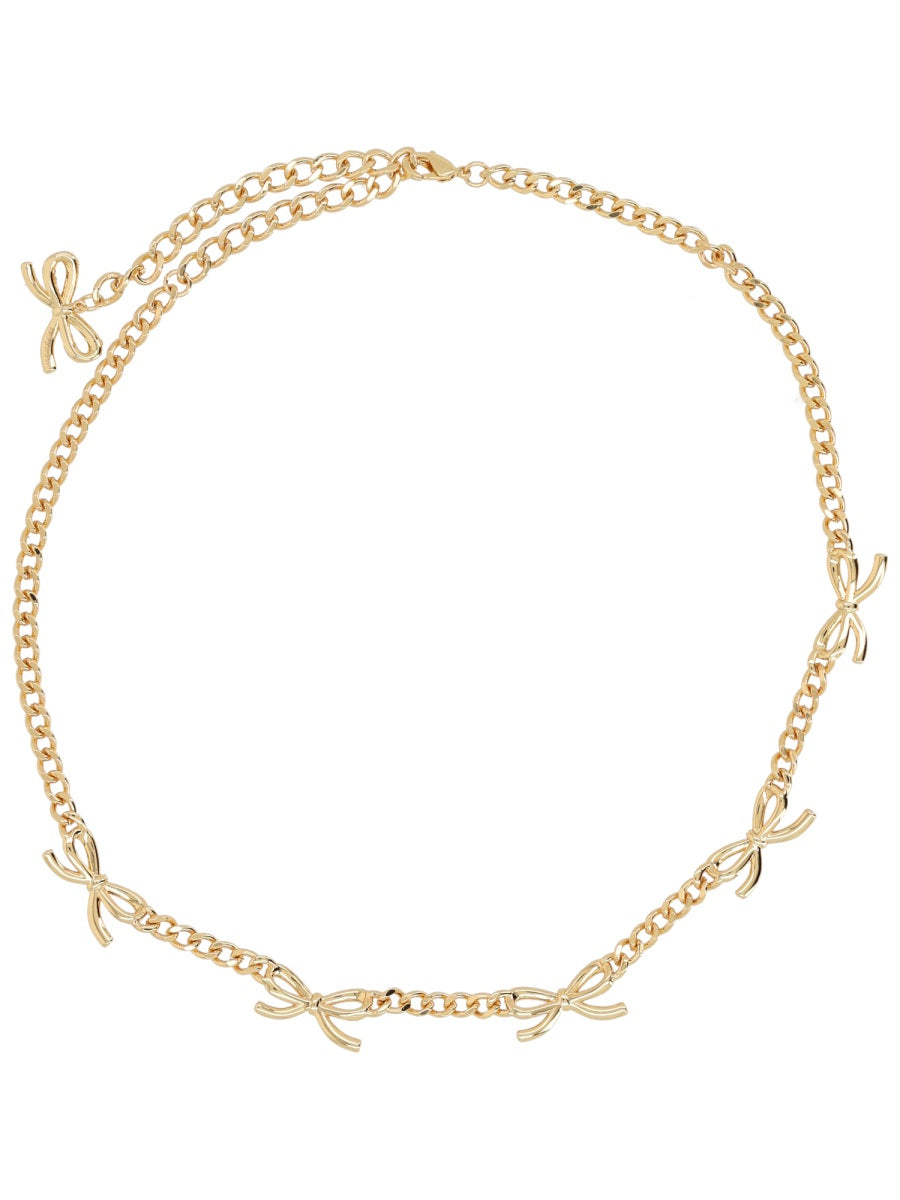 Self-Portrait Women Necklace With Bows And Crystals SELF-PORTRAIT