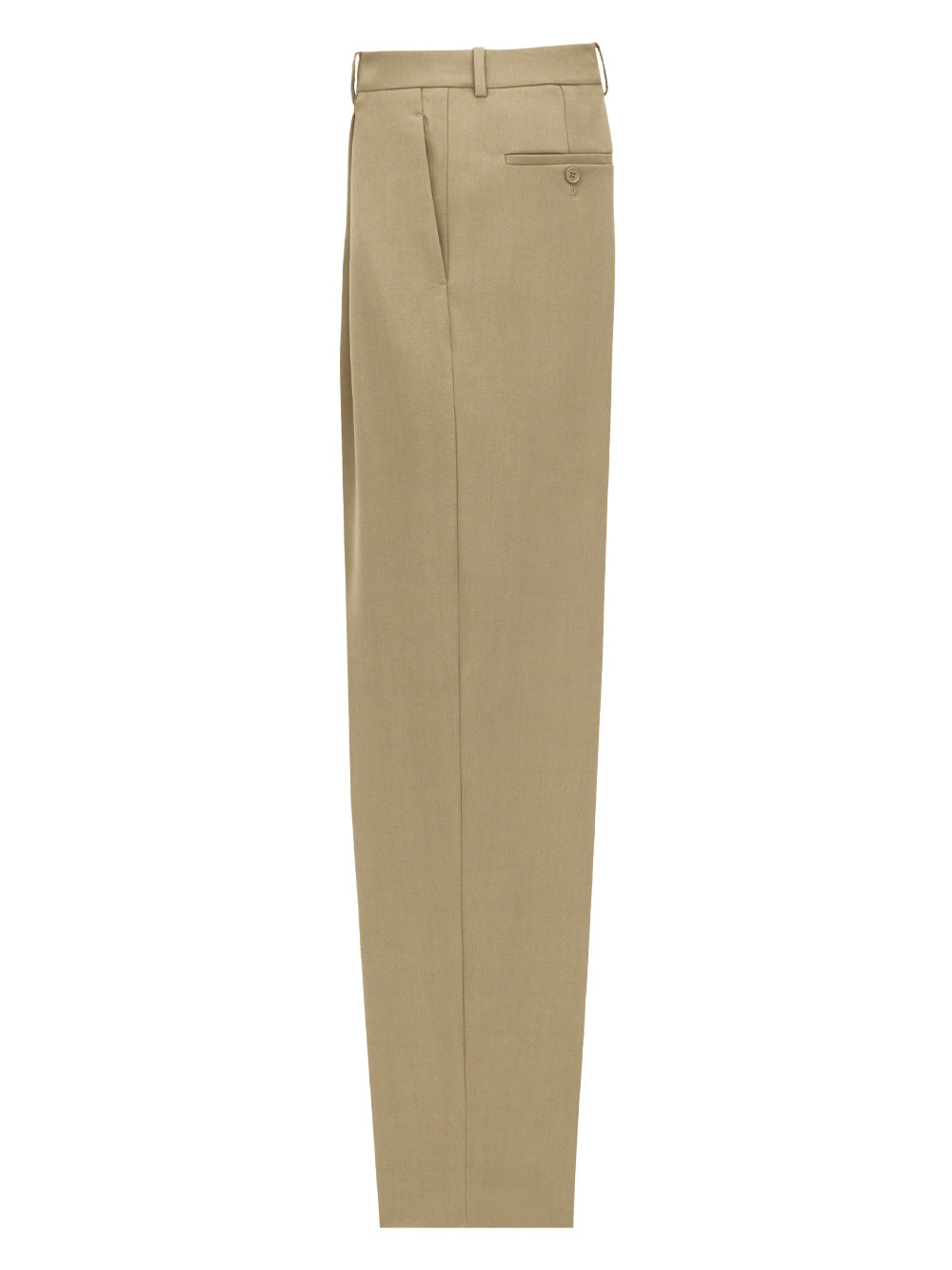 Saint Laurent Men Wool Gabardine High-Waisted Carrot Trousers SAINT LAURENT