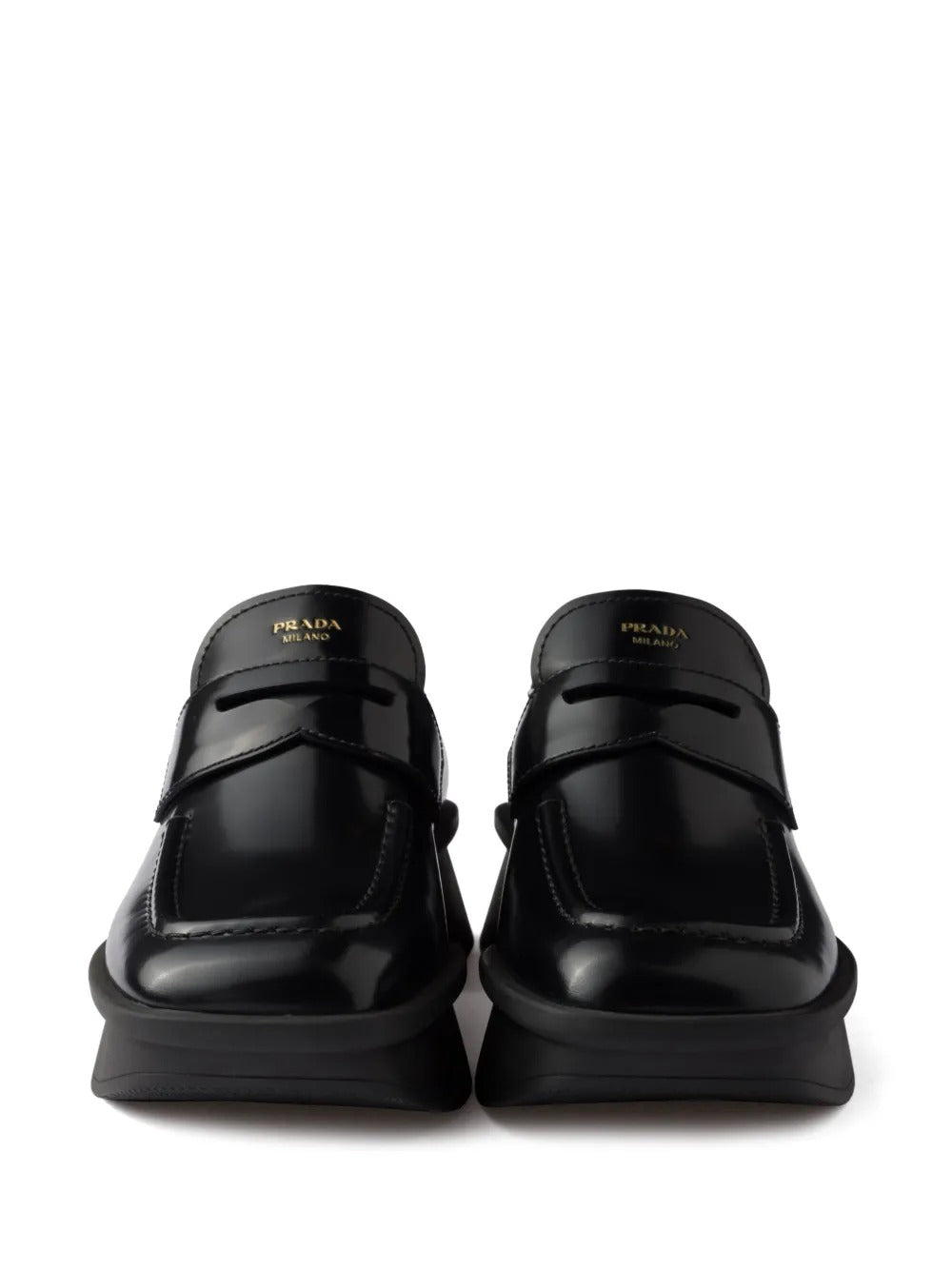 Prada Women Equal Brushed Leather Loafers PRADA