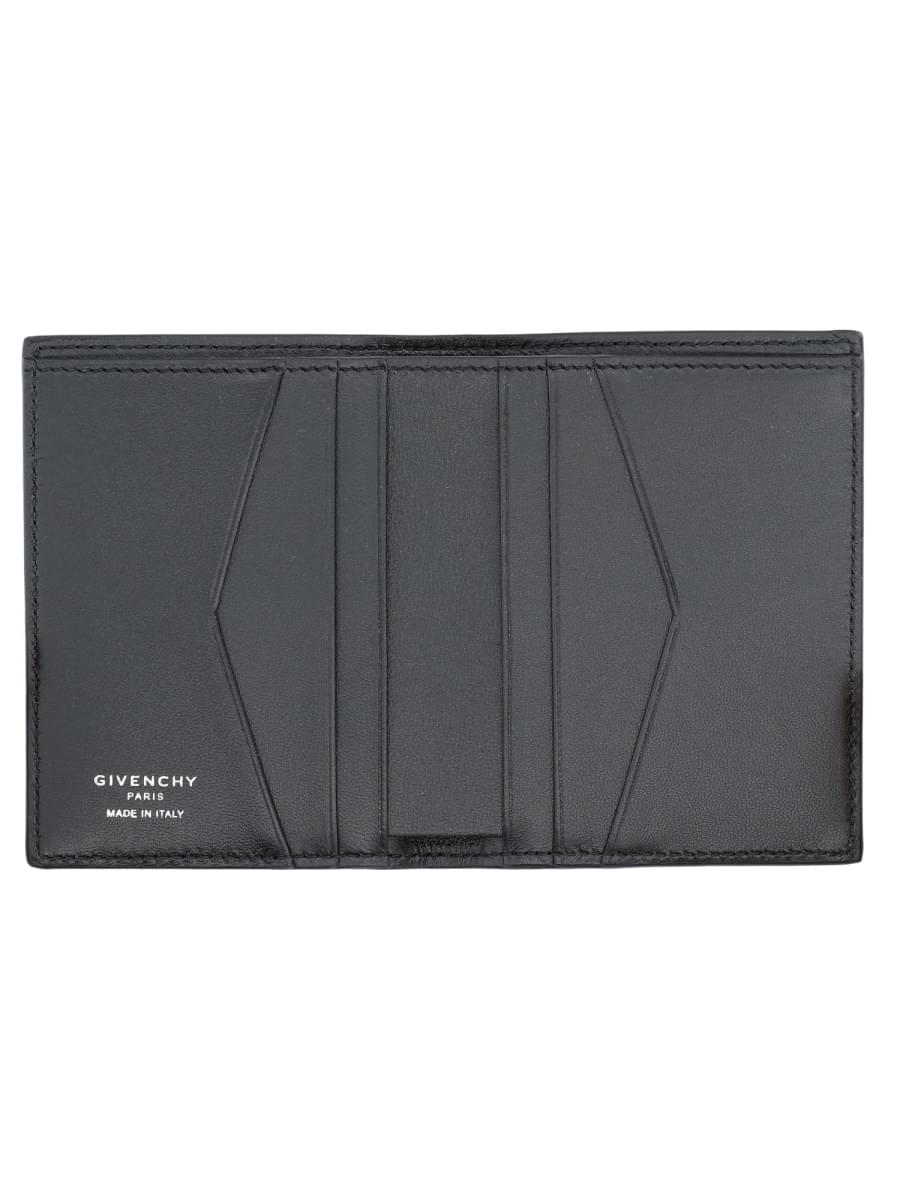 Givenchy Men Portacarte In Pelle Fiore GIVENCHY