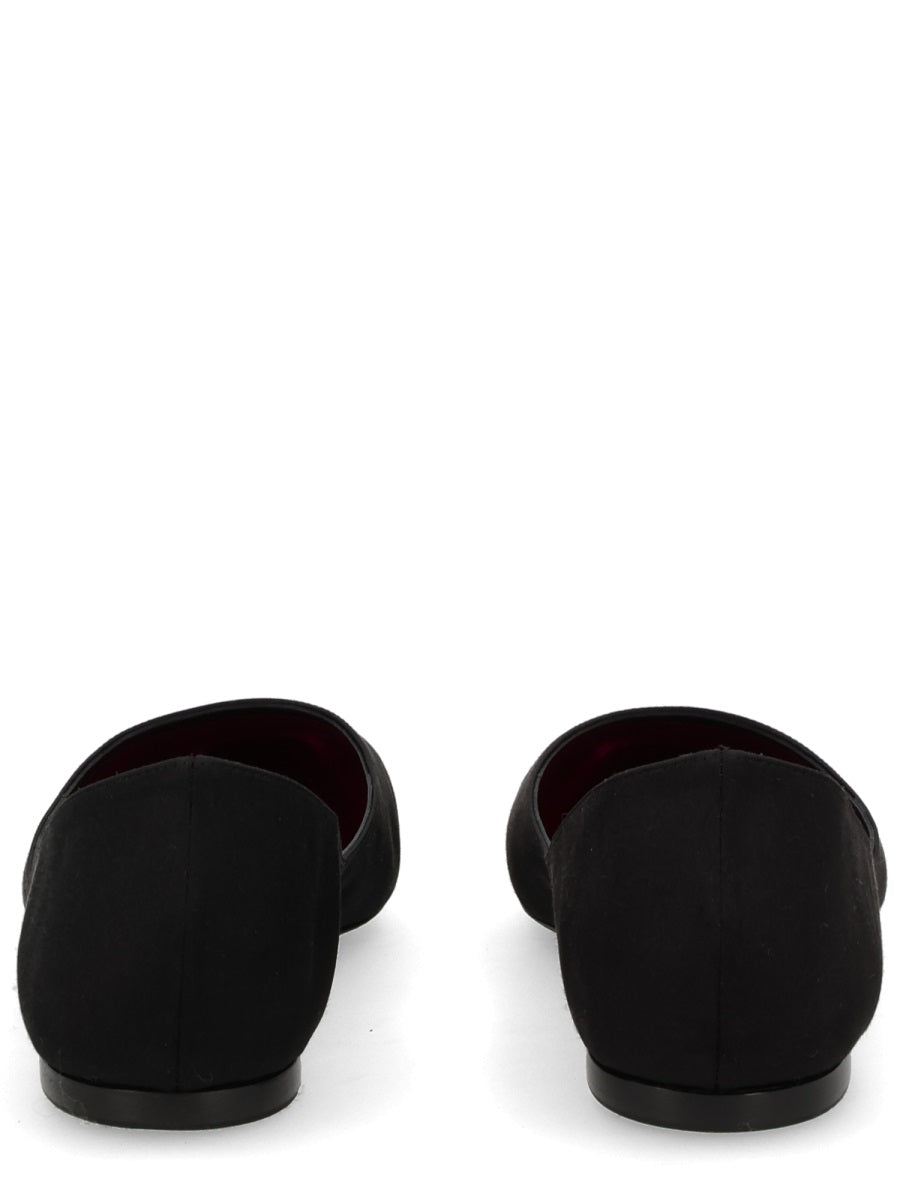 Saint Laurent Women Crepe Satin Ballerina "Lou" SAINT LAURENT