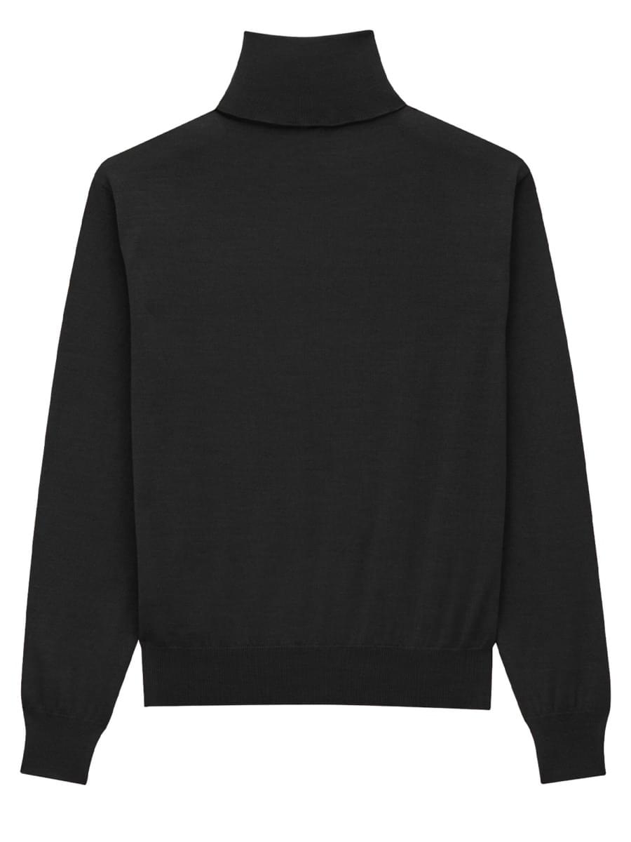 Saint Laurent Women Cashmere, Wool And Silk Turtleneck Pullover SAINT LAURENT