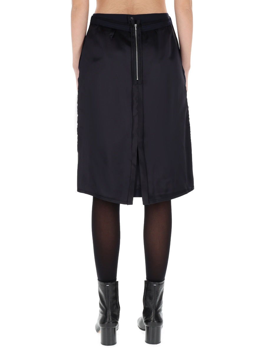 Maison Margiela Women Midi Skirt With Zipper Detail MAISON MARGIELA