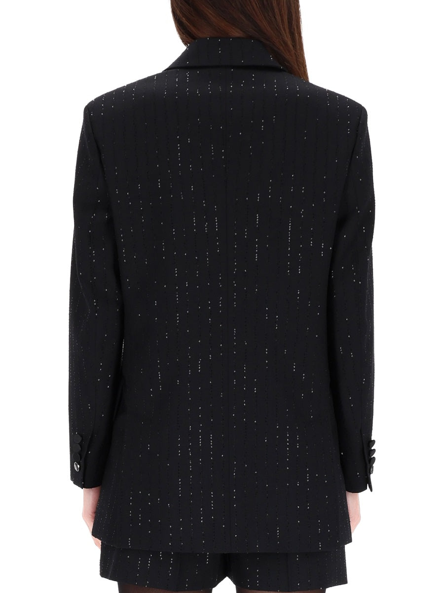 Max Mara Women Double-Breasted Jacket With Rhinestone Details MAX MARA
