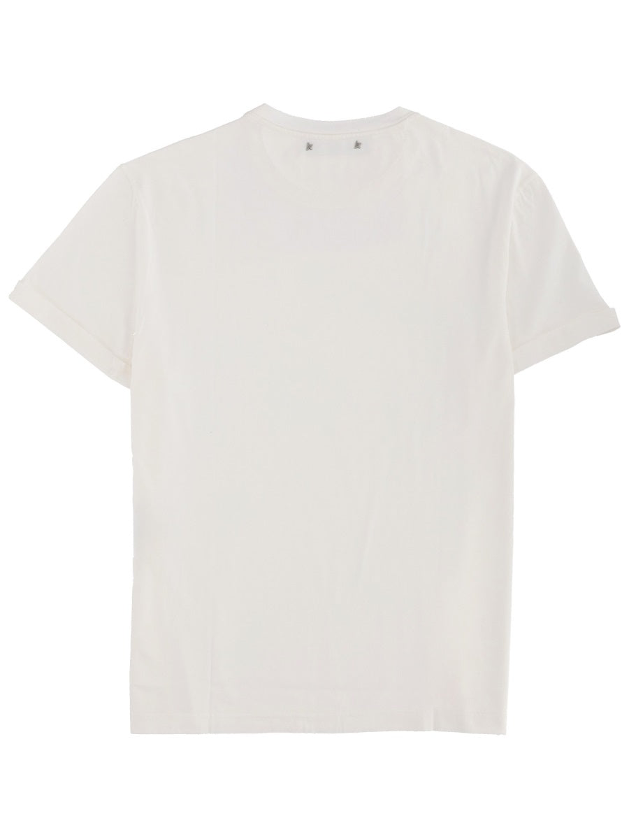 Golden Goose Men Logo Print T-Shirt GOLDEN GOOSE