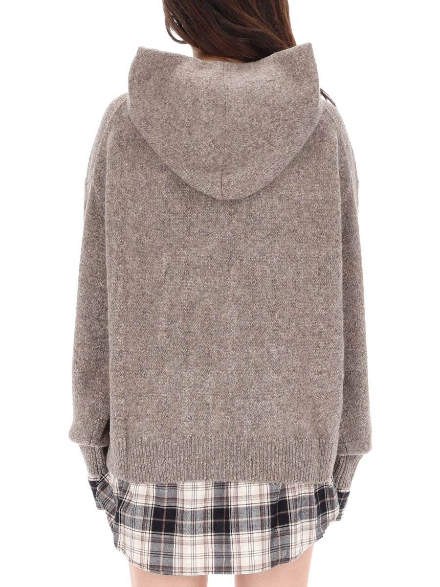 Acne Studios Women Alpaca Hooded Sweater ACNE STUDIOS